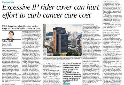 MOH must stop IP riders from undermining effort to bring down cost of cancer treatments